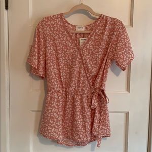 Floral pink shirt